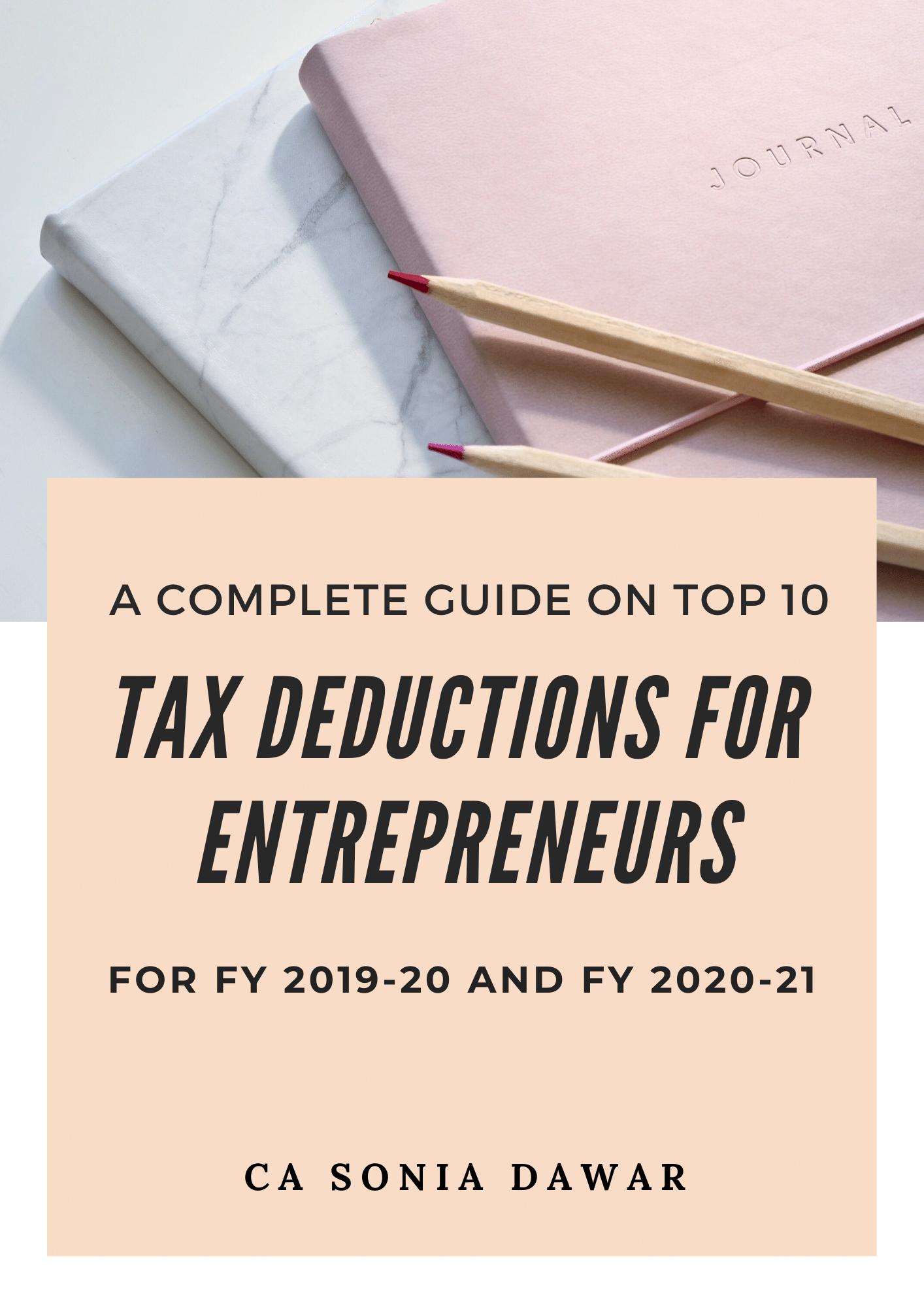Tax Deduction For Entrepreneurs - Sonia Dawar